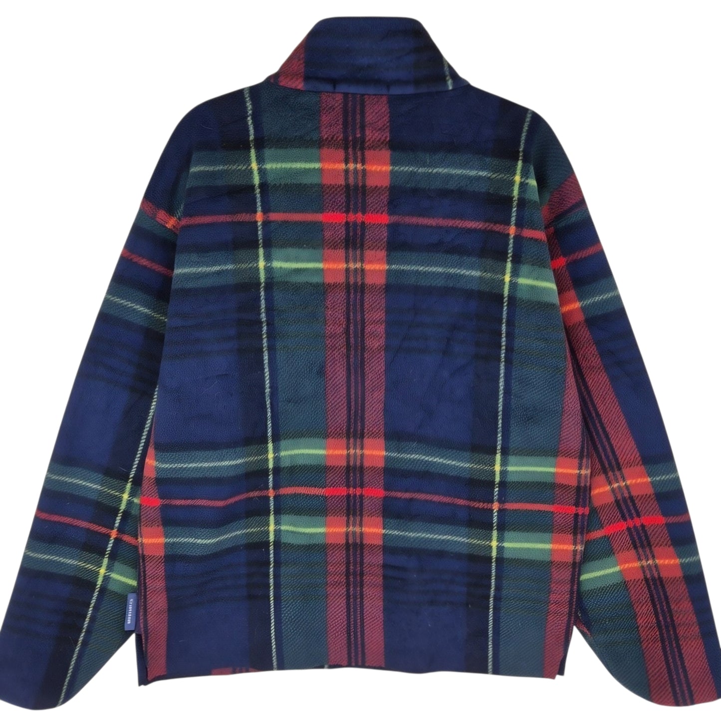 Vintage Nautica 90's Checkered USA Made Fleece Jumper Size M