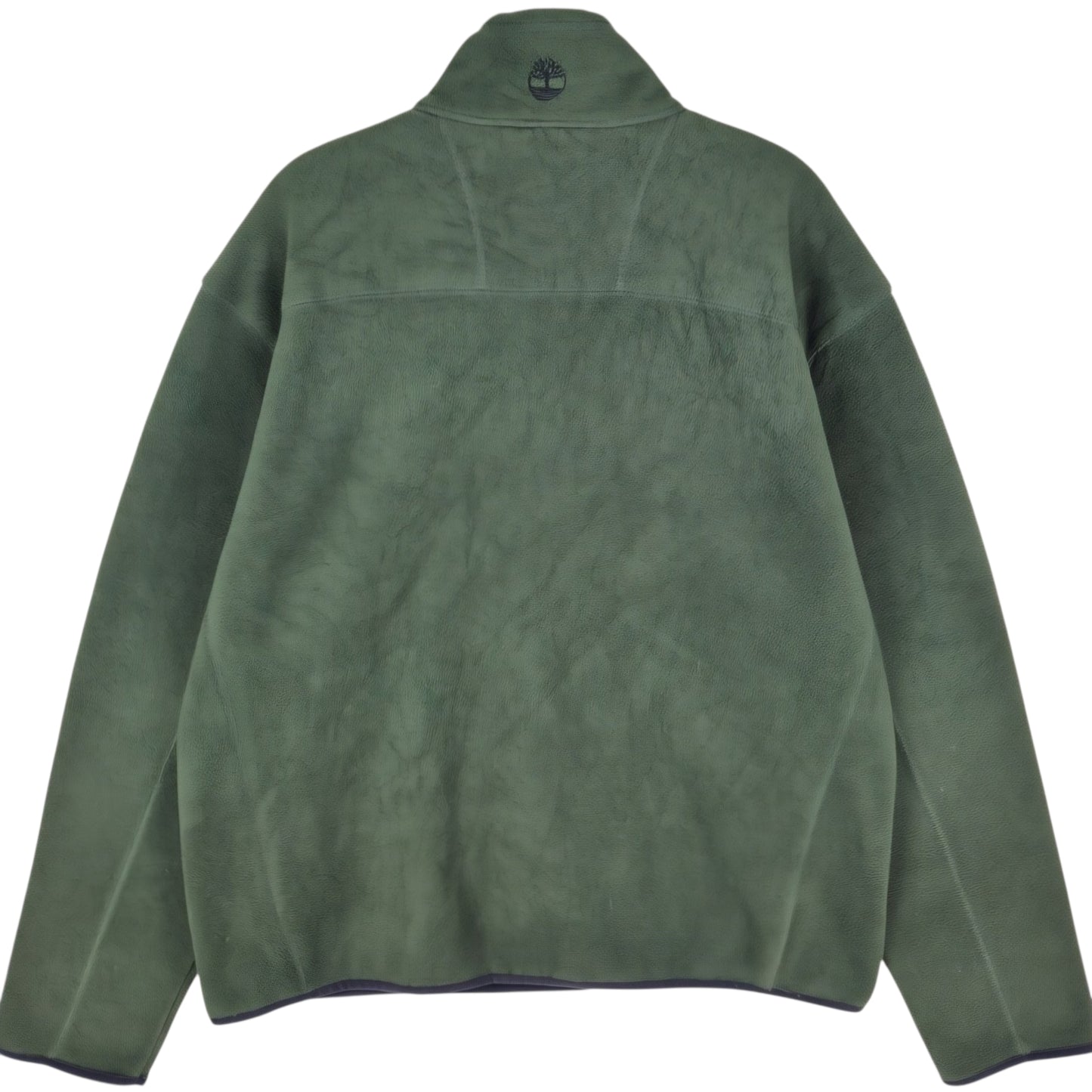 Timberland Green Quarter Zip Fleece Jumper Size L