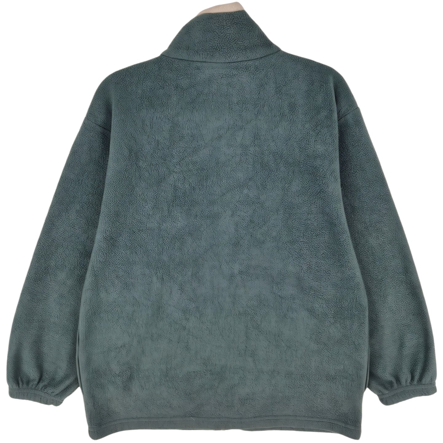 Vintage Mt Ranier National Park 80's Green USA Fleece Zip Jumper Size M