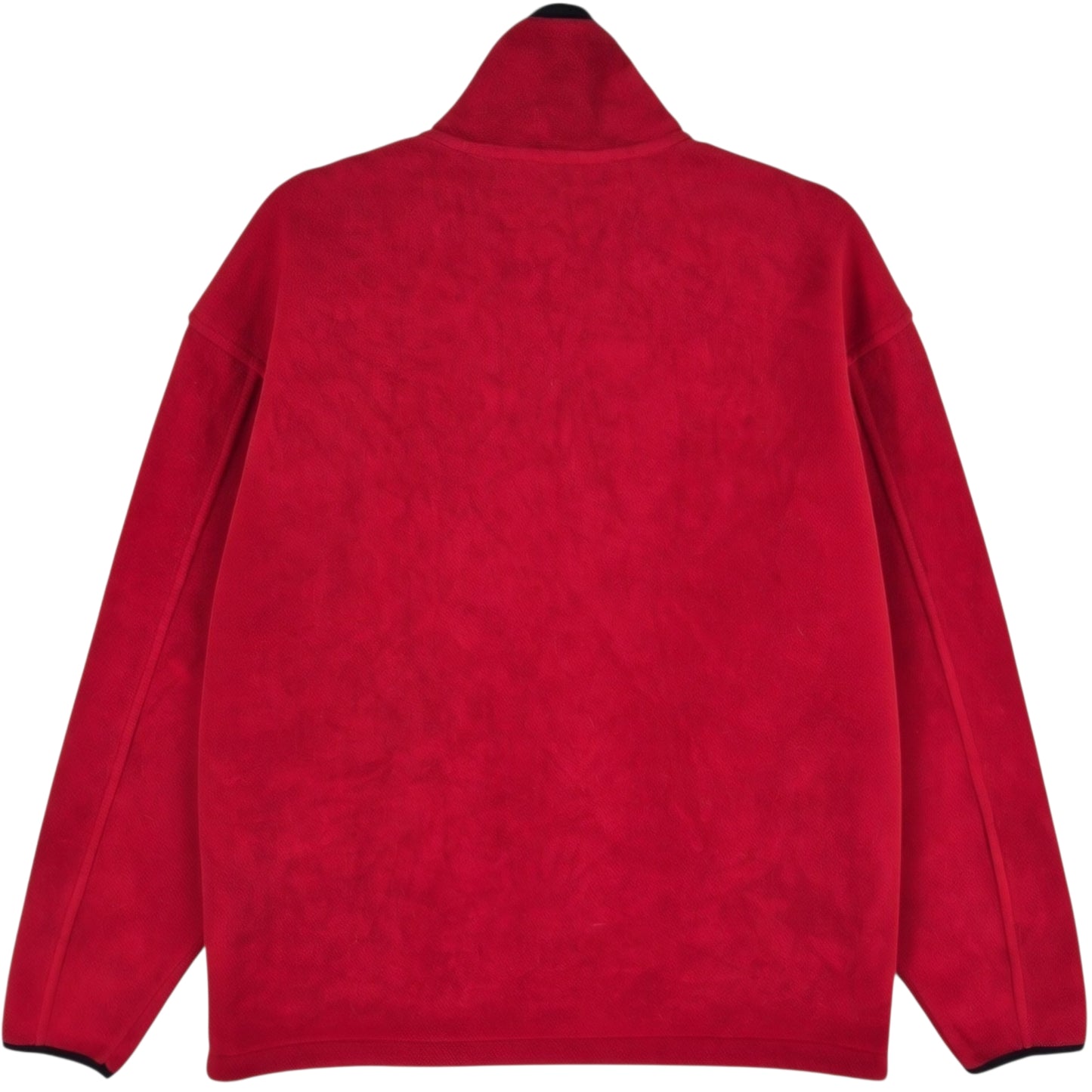 Vintage Woolrich 90's Red Quarter Zip Fleece Jumper Size M