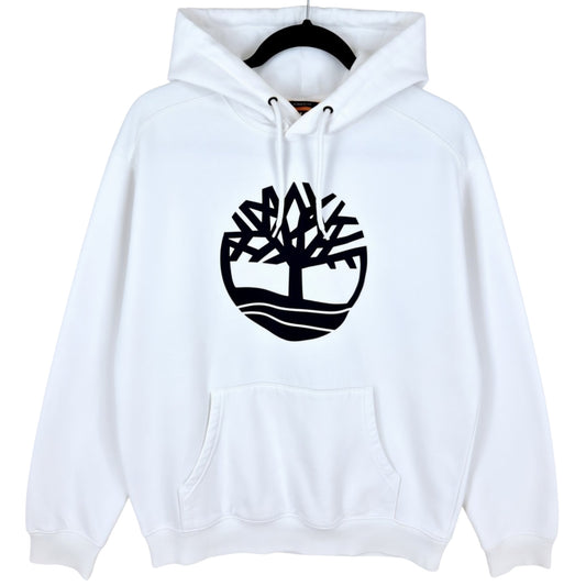 Timberland White Regular Fit Hoodie Size L