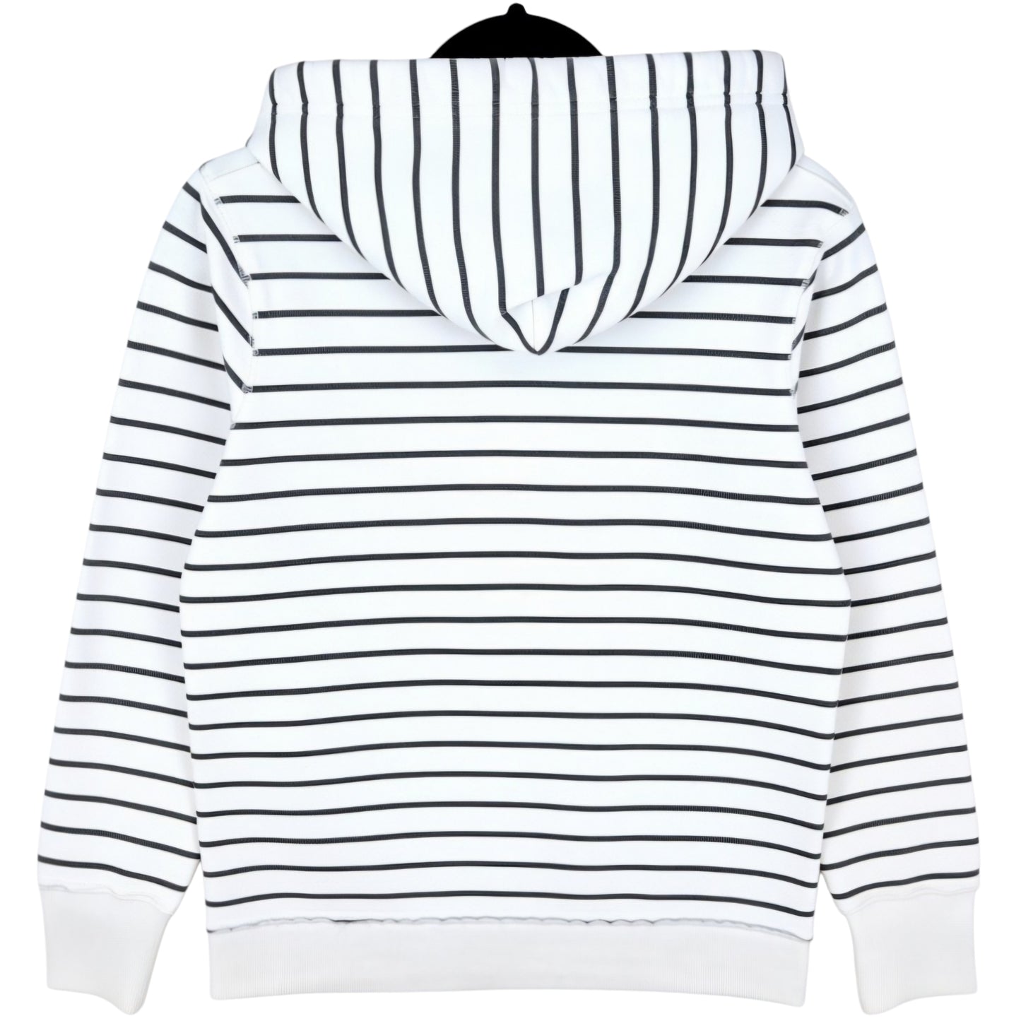 Disneyland Womens White Striped Embroidered Hoodie Size S