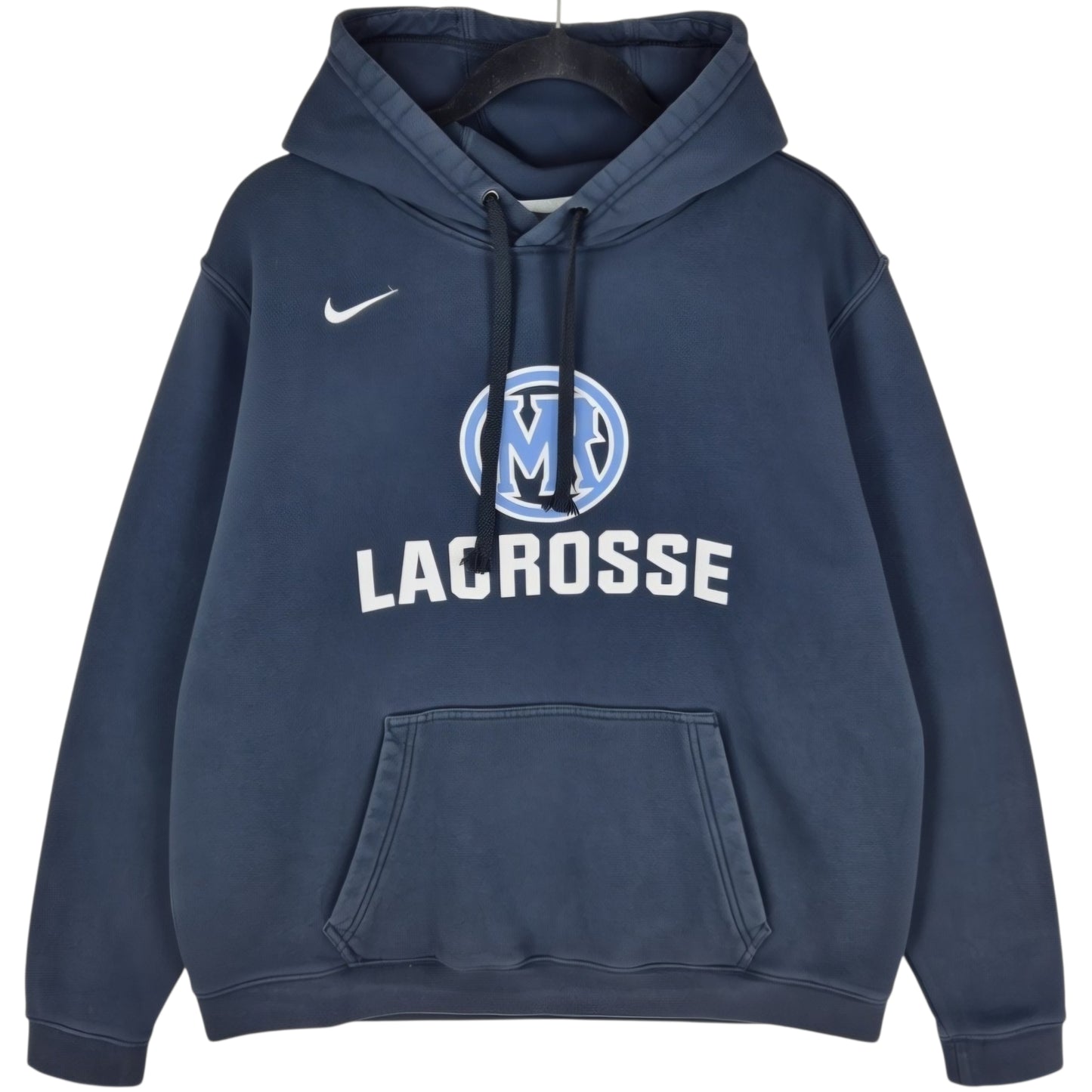 Nike Mountain Range Mustangs Lacrosse Black Hoodie Size L