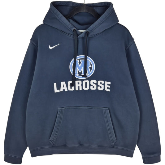 Nike Mountain Range Mustangs Lacrosse Black Hoodie Size L