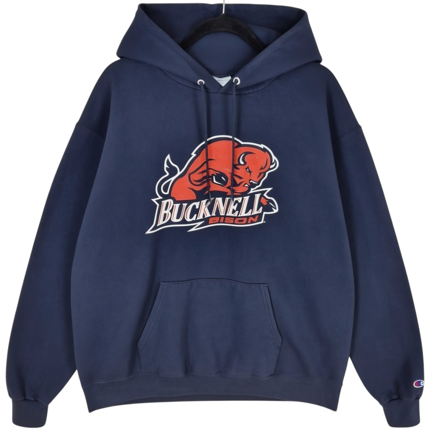 Champion Bucknell Bison Dark Blue Hoodie Size XL