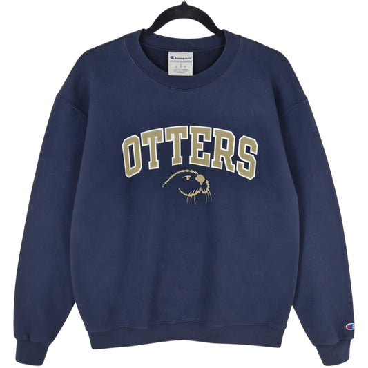 Champion Monterey Bay Otters Dark Blue Crewneck Sweater SIze L