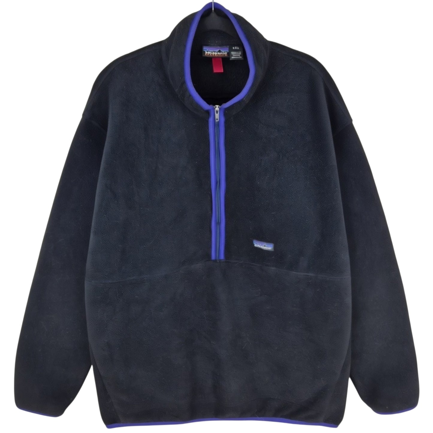 Vintage Patagonia 90's Black Half Zip Fleece Jumper Size 2XL
