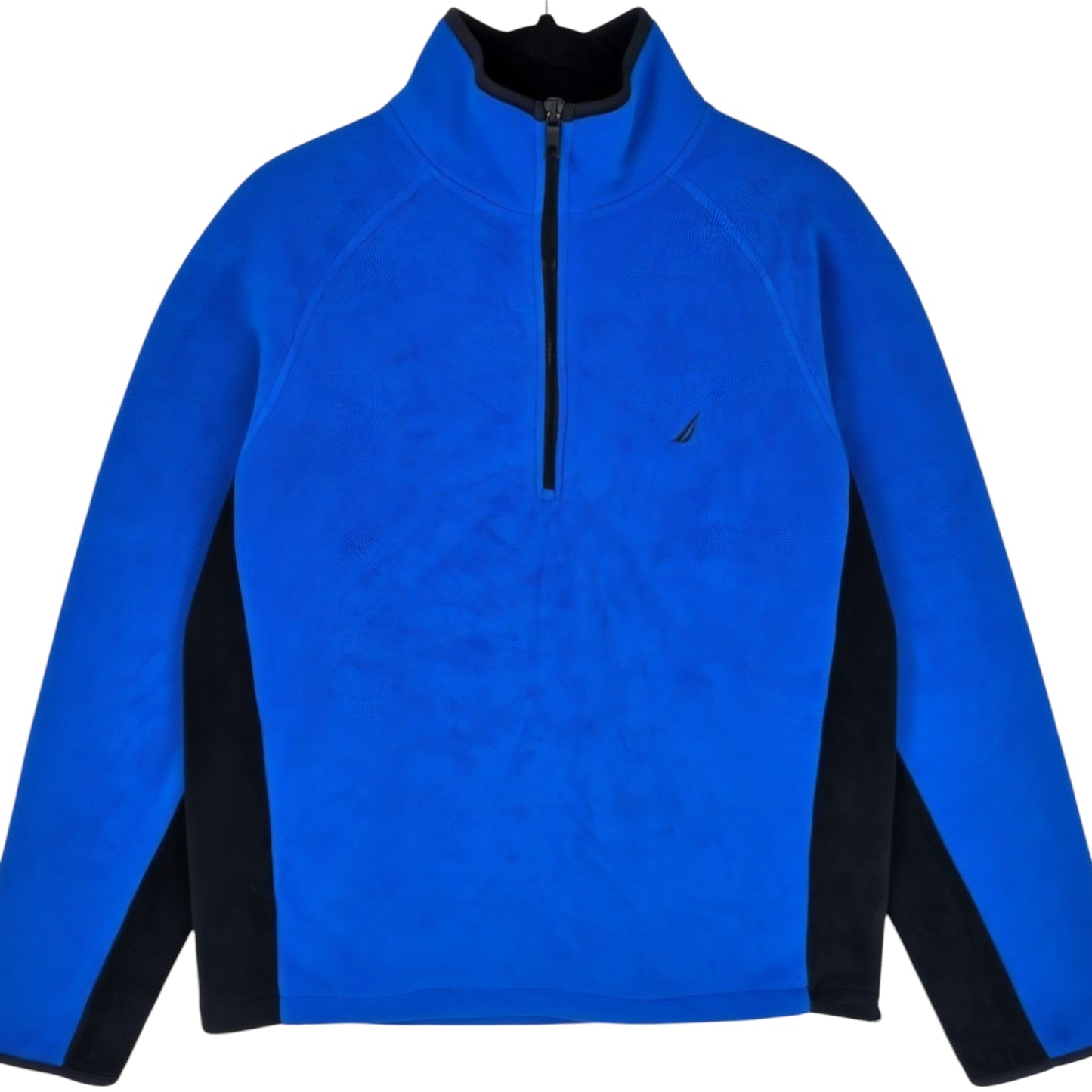 Nautica Blue Quarter Zip Fleece Jumper Size L