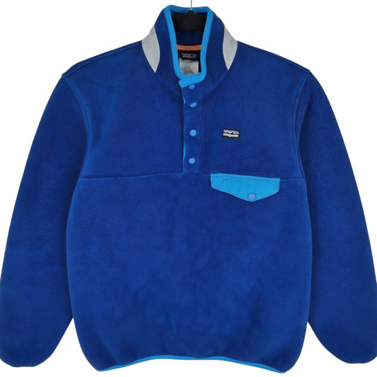 Patagonia Blue Quarter Button Fleece Jumper Size S