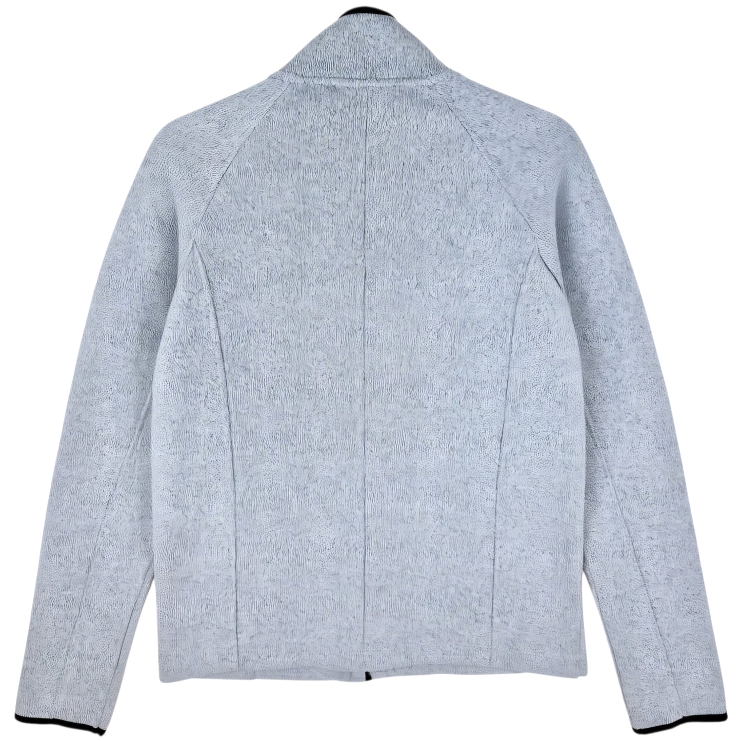 Reebok Womens Light Grey Fleece Zip Jumper Size L