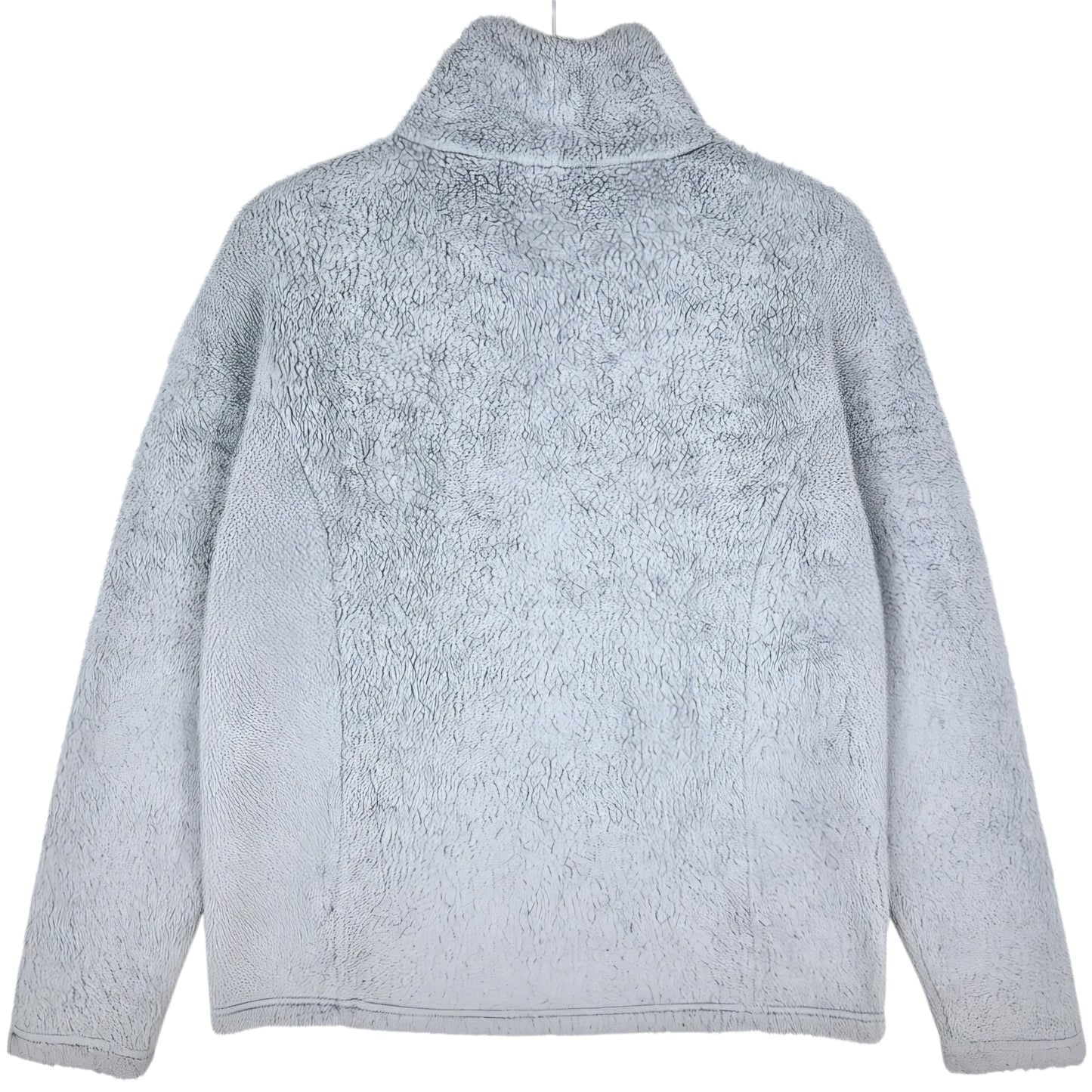 Patagonia Womens Light Grey Quarter Zip Fleece Jumper Size L