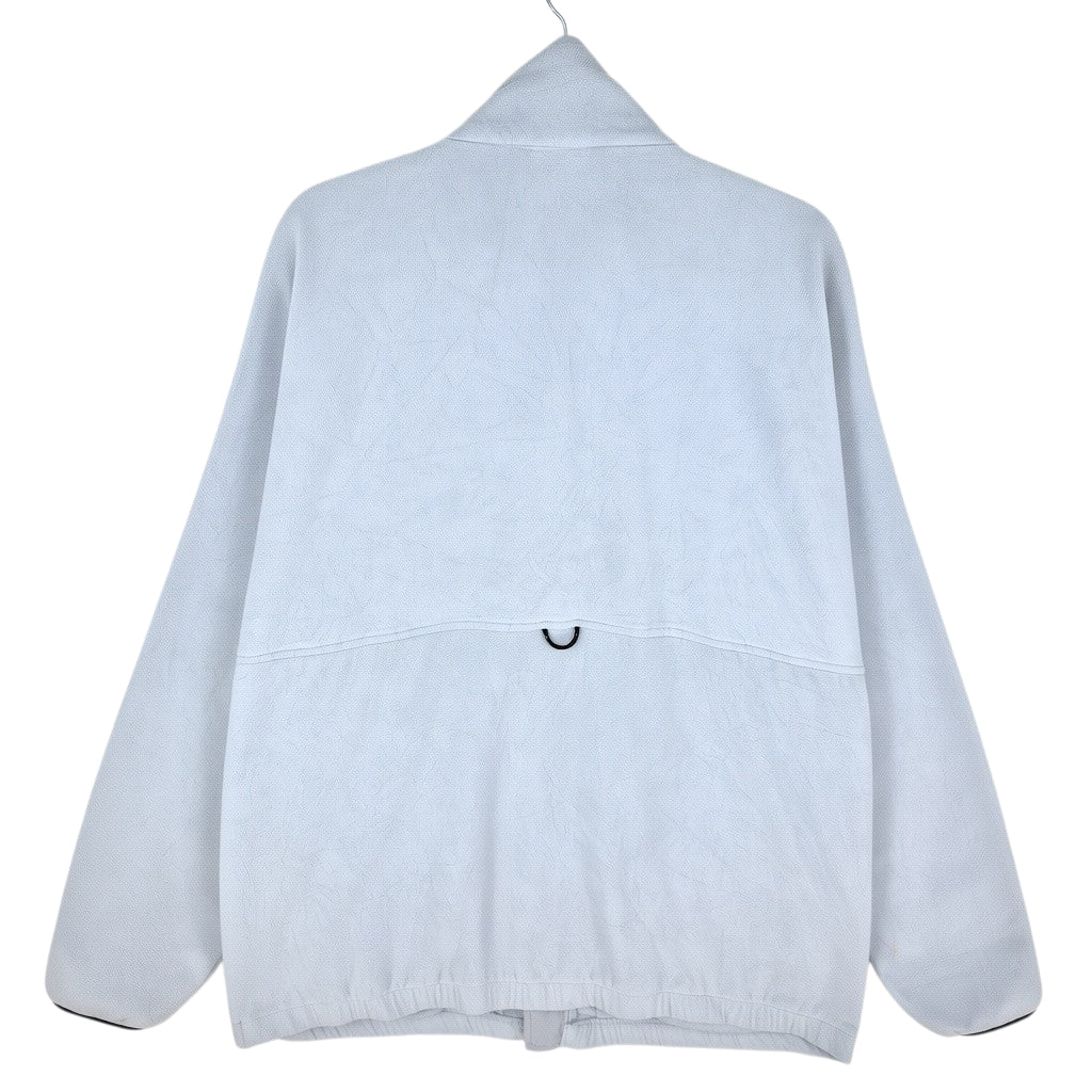 Vintage New Balance 90's Light Grey Fleece Zip Jumper Size XL