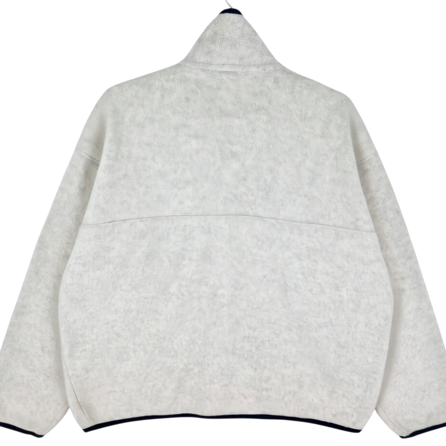 Vintage Patagonia 90's Cream Brown Quarter Button Fleece Jumper Size L