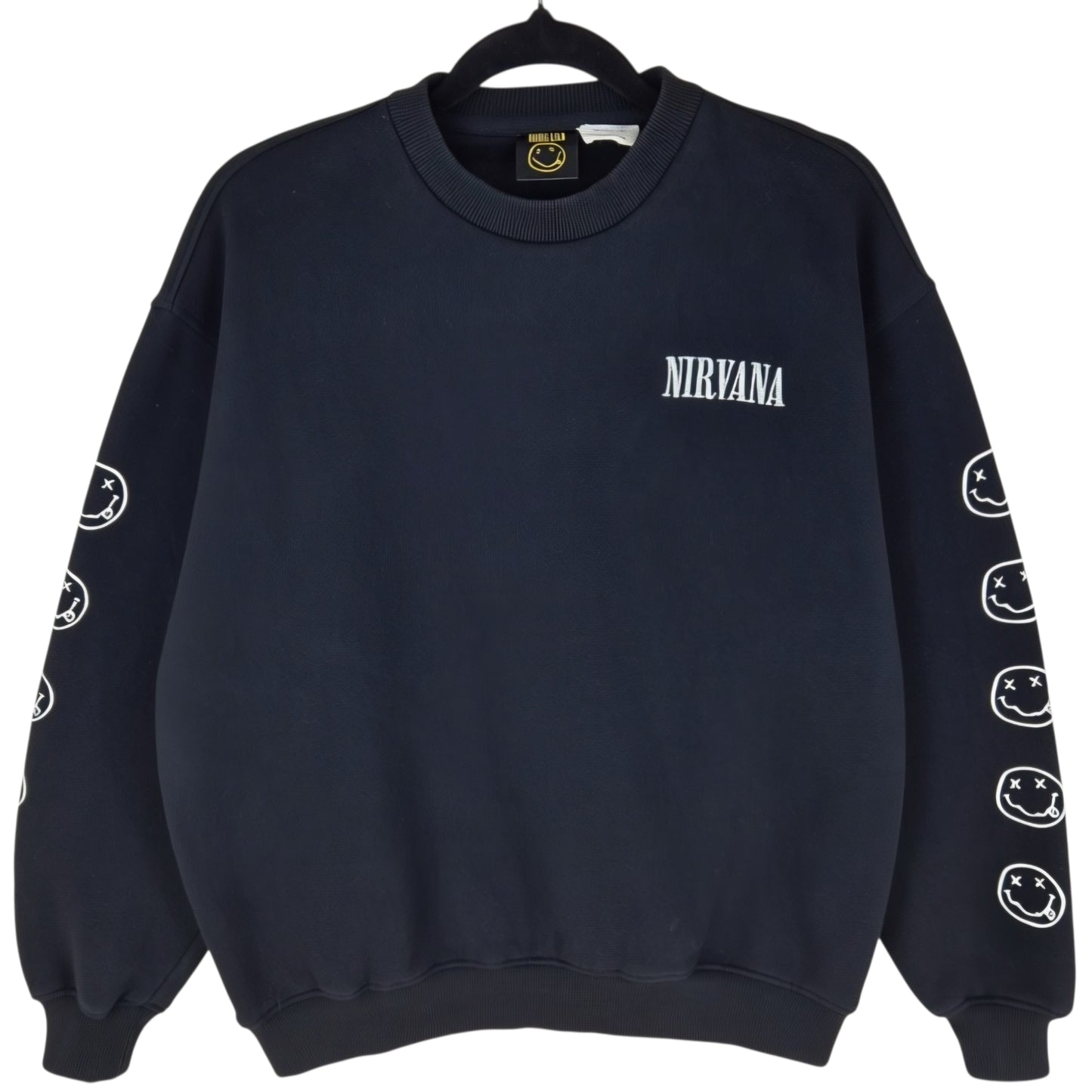 Cotton On Nirvana Black Crewneck Sweater Size S