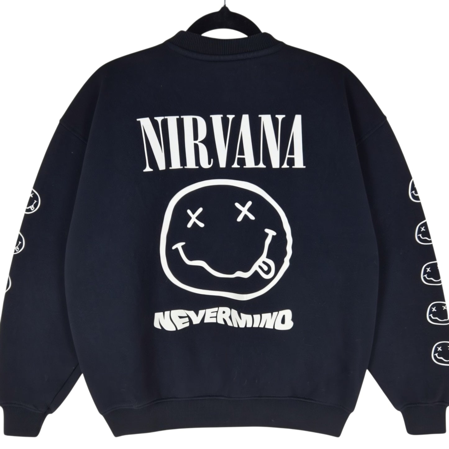 Cotton On Nirvana Black Crewneck Sweater Size S