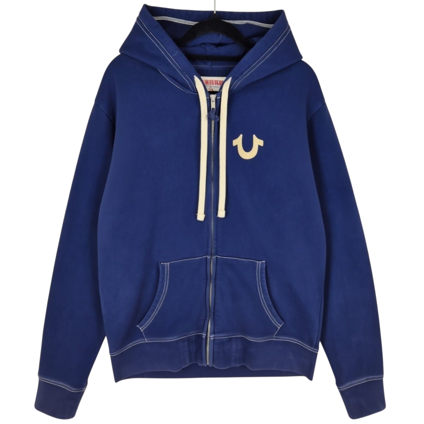 True Religion Dark Blue Zip Hoodie Size L