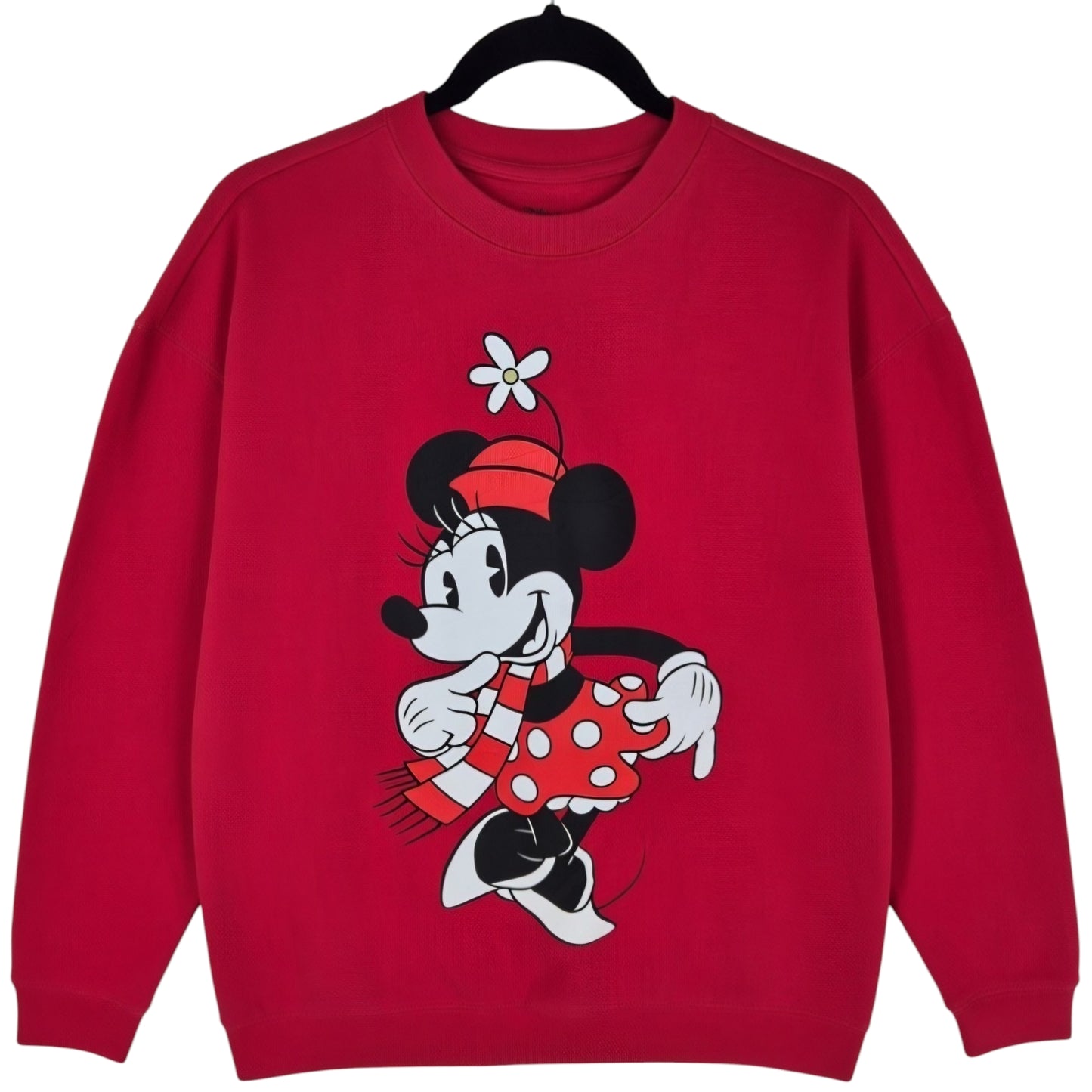Disney Minnie Mouse Red Crewneck Sweater Size M