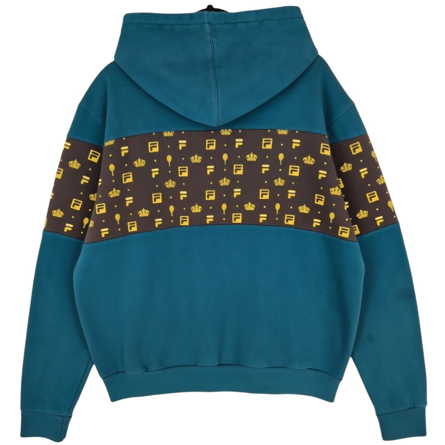 FILA Urban Outfitters Green Embroidered Hoodie Size L