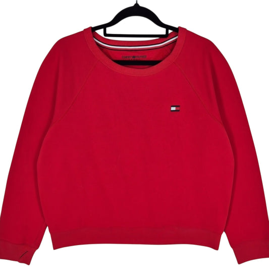Tommy Hilfiger Sport Womens Red Crewneck Sweater Size M