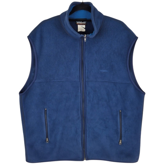 Patagonia Dark Blue Fleece Vest Size XL