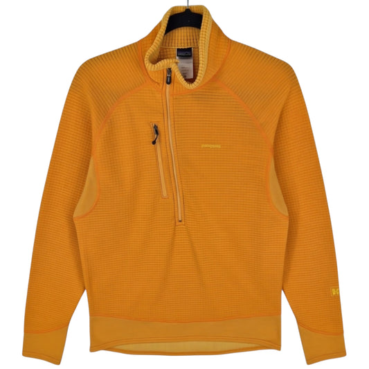Patagonia Yellow Asymmetrical Stretchy Jumper Size M
