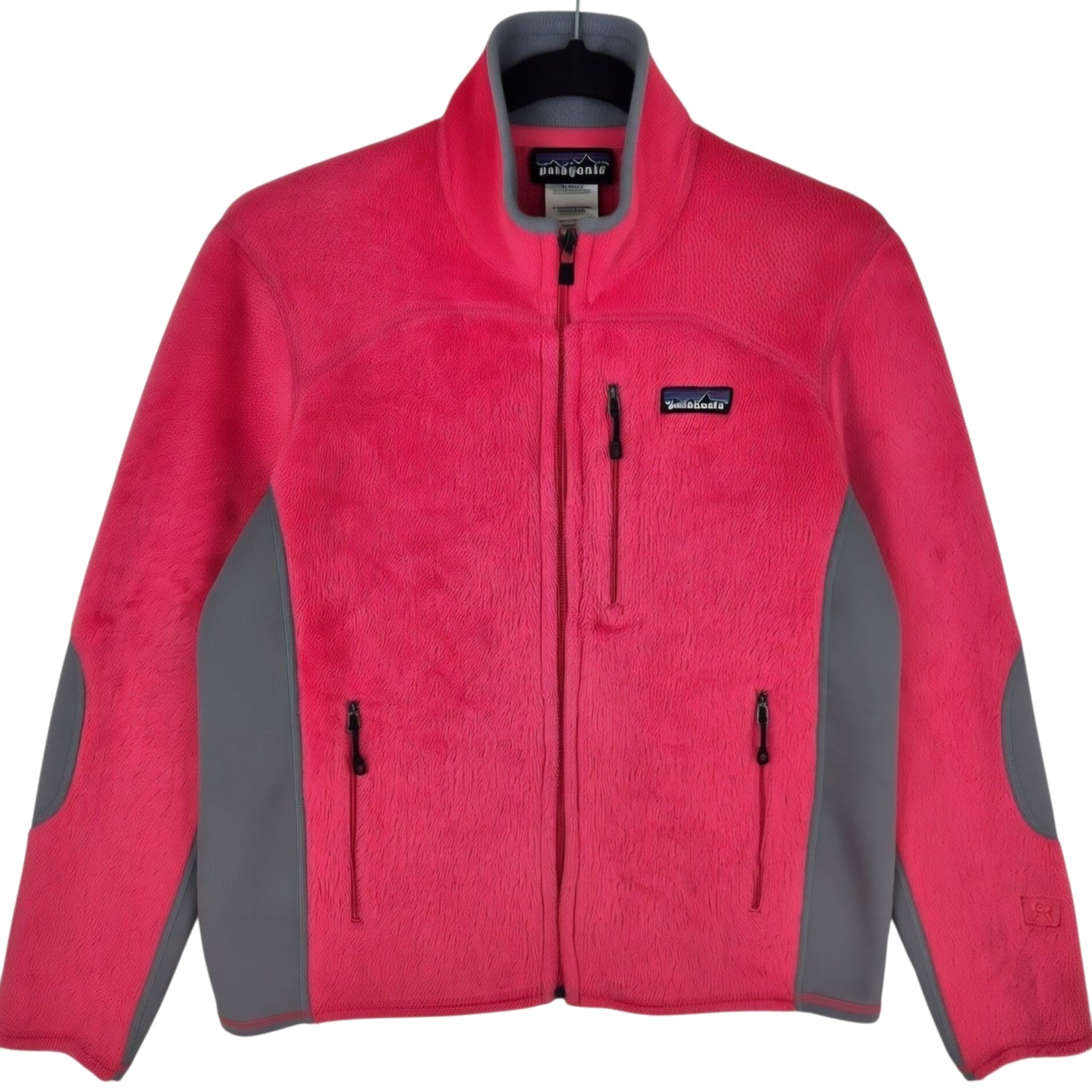 Patagonia Womens Pink Mink Fleece Zip Jumper Size M