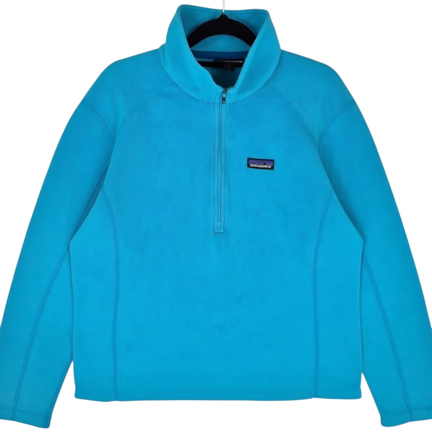 Patagonia Light Blue Quarter Zip Fleece Jumper Size L