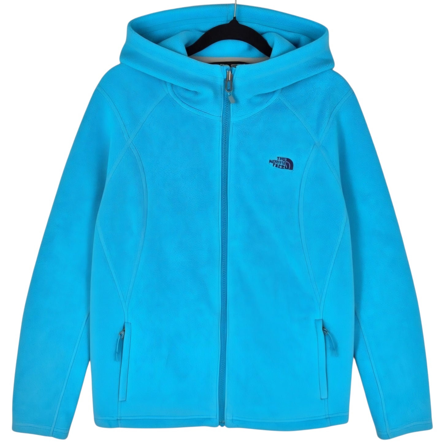 The North Face Womens Light Blue Hooded Fleece Zip Jumper Size M
