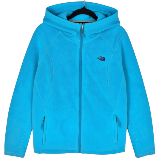 The North Face Womens Light Blue Hooded Fleece Zip Jumper Size M