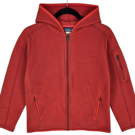 Patagonia Womens Orange Fleece Zip Hoodie Size S