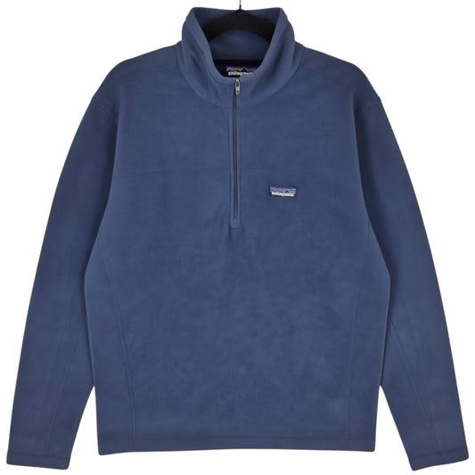 Patagonia Dark Blue Quarter Zip Fleece Jumper Size M