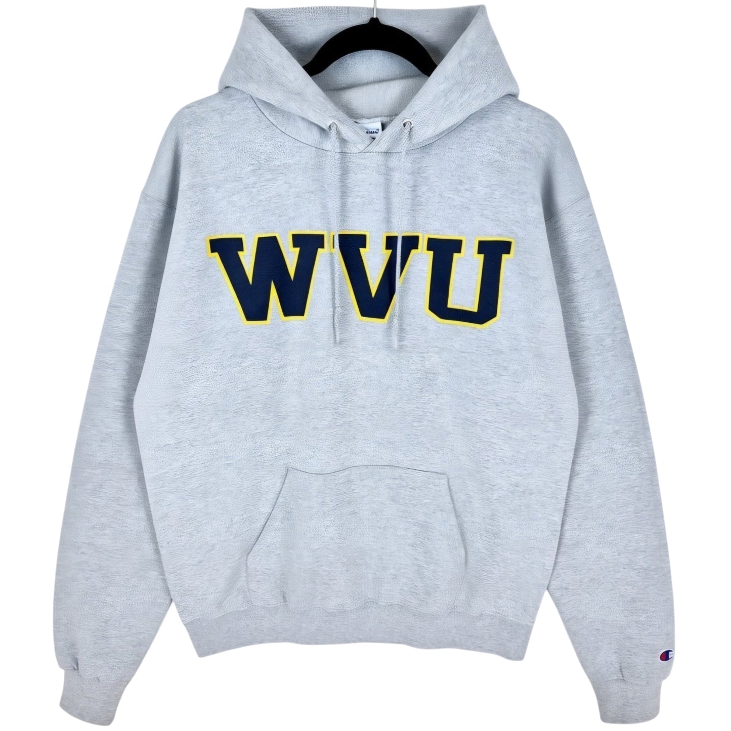 Champion West Virginia Mountaineers Light Grey Hoodie Size M