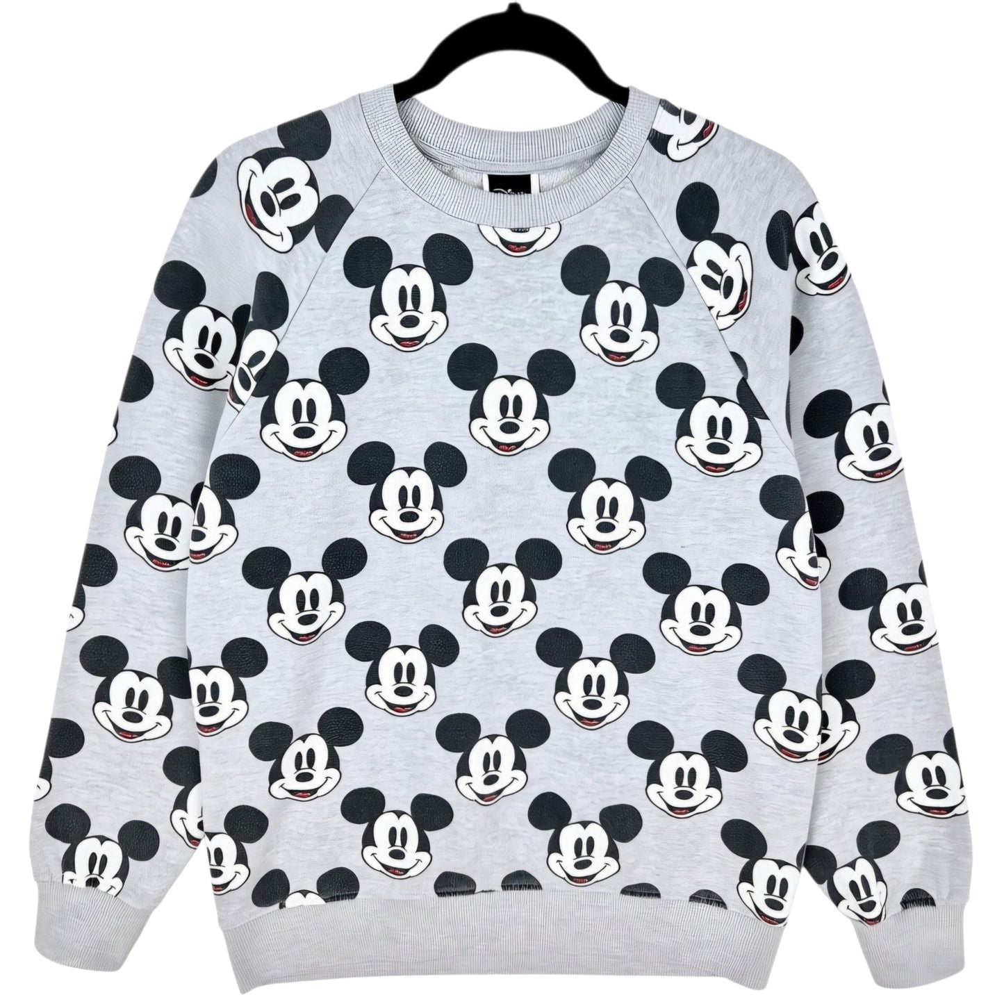 Disney Mickey Mouse Light Grey Crewneck Sweater Size M