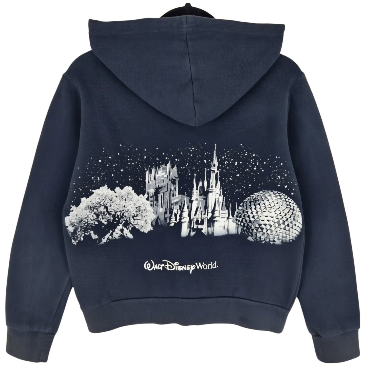 Walt Disney World Womens Black Zip Hoodie Size M
