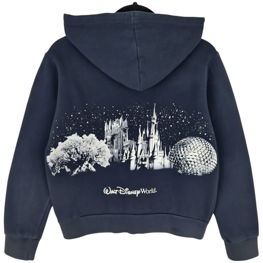 Walt Disney World Womens Black Zip Hoodie Size M
