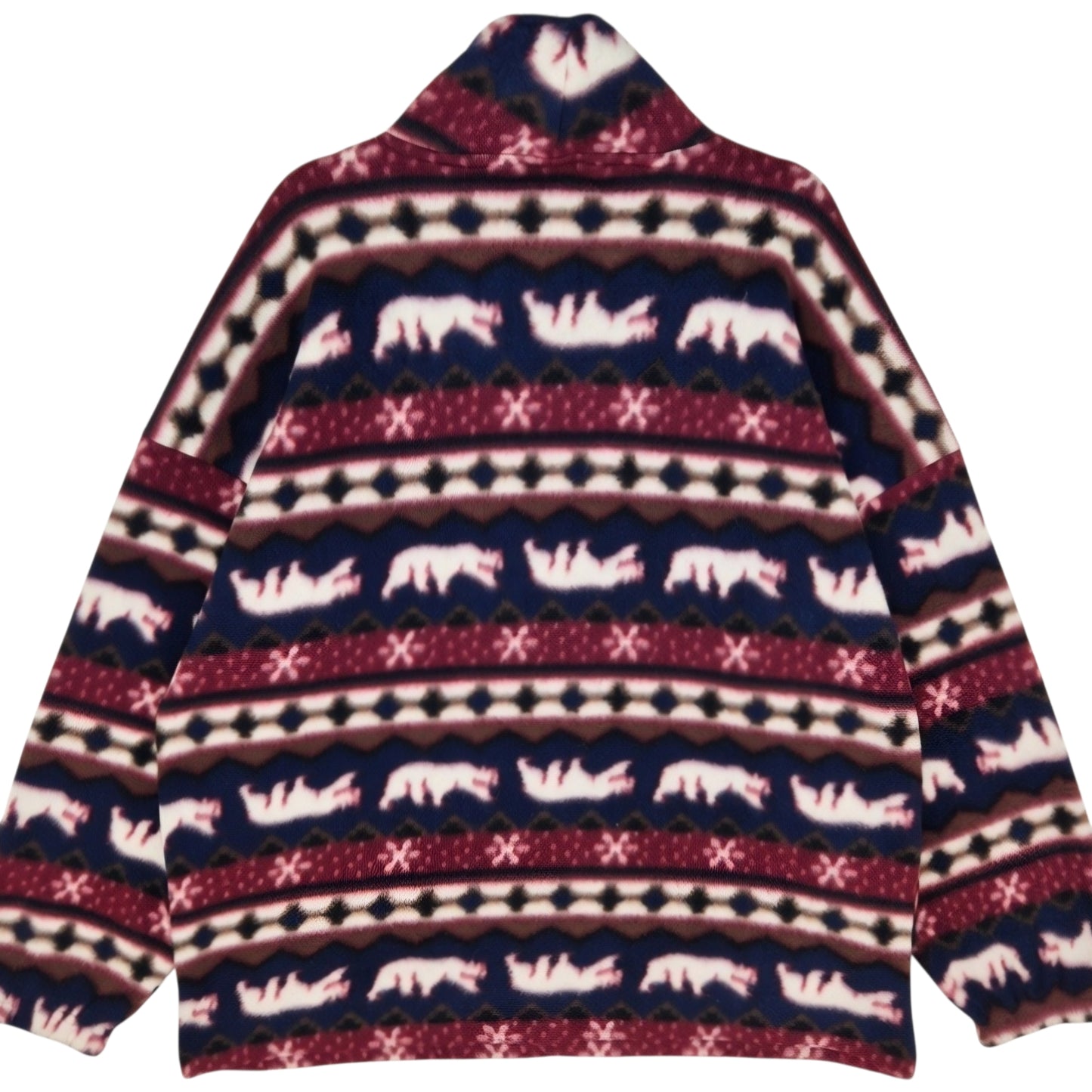 Vintage Oceanic Classic Canada 80's Quarter Zip Fleece Jumper Size 2XL