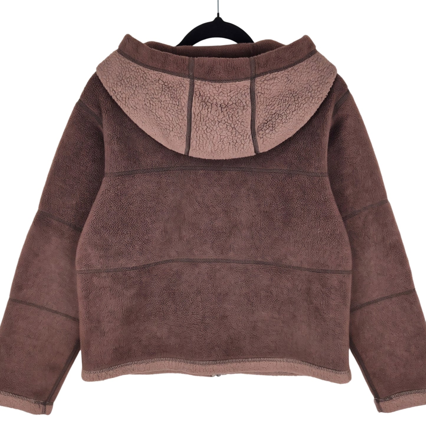 Vintage Patagonia 90's Womens Brown USA Made Fleece Hoodie Size S