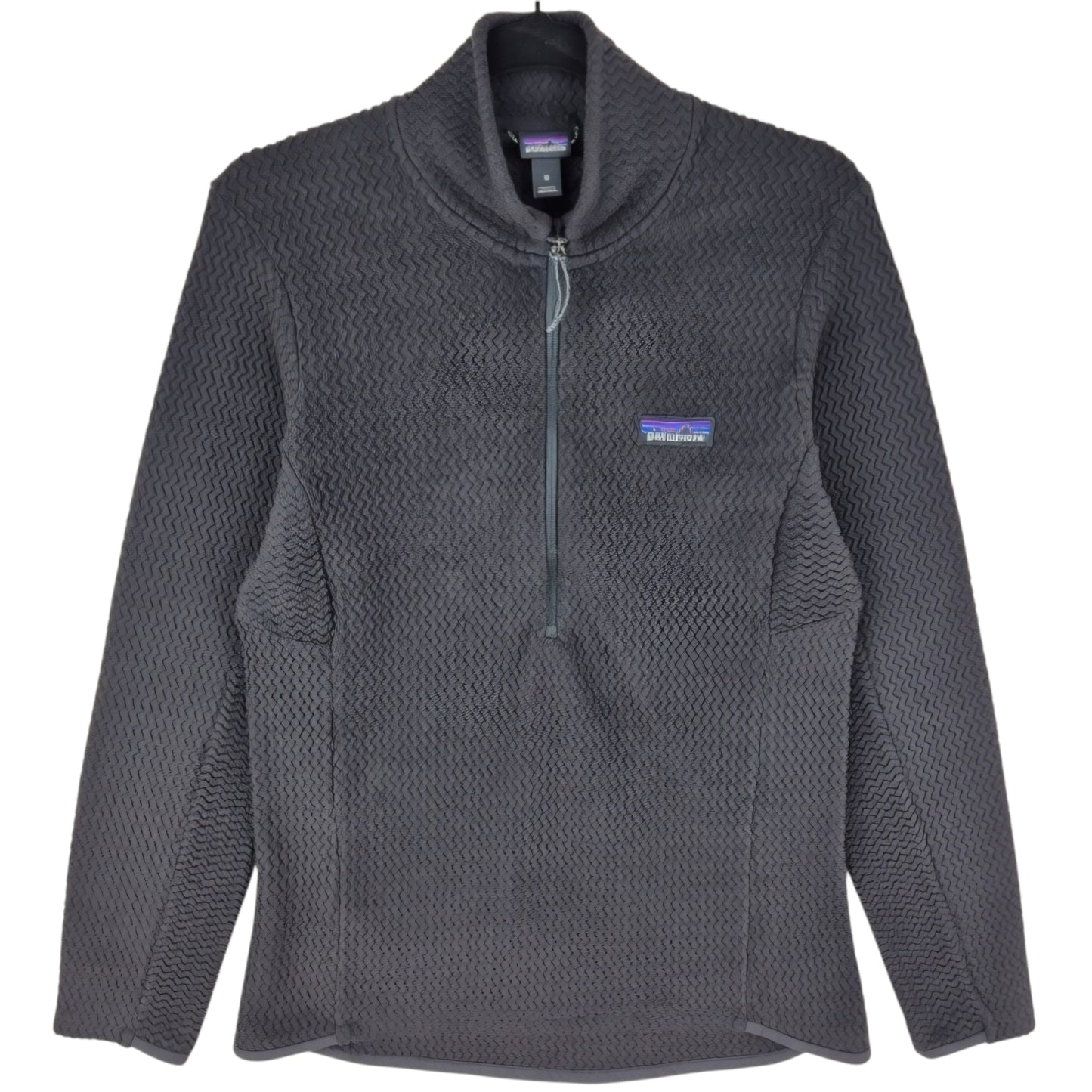 Patagonia Womens Black Light Half Zip Fleece Jumper Size M
