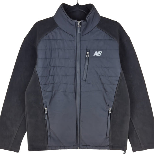 New Balance Black Fleece Zip Jumper Size M