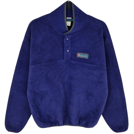 Vintage Climb High 80's Purple USA Made Fleece Jumper Size M