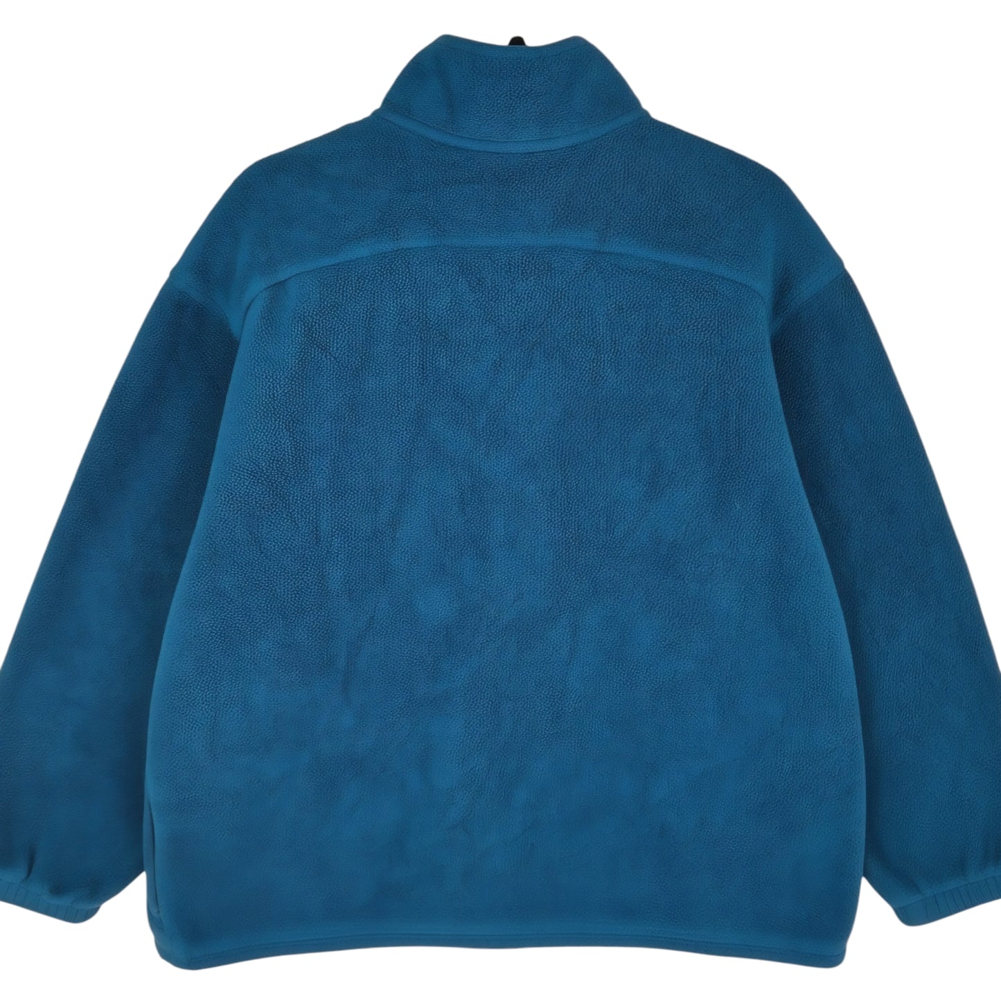Vintage LL Bean 90's Womens Aqua Green Quarter Zip Fleece Jumper Size XL