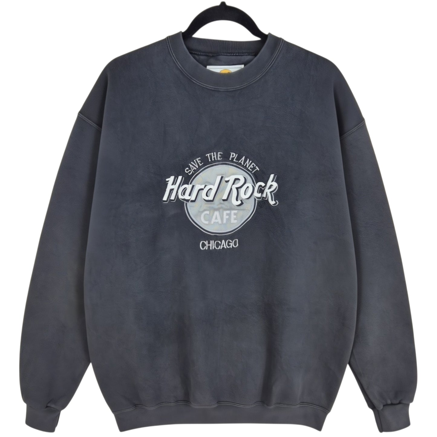 Vintage Hard Rock Cafe 90's Black USA Made Crewneck Sweater Size L
