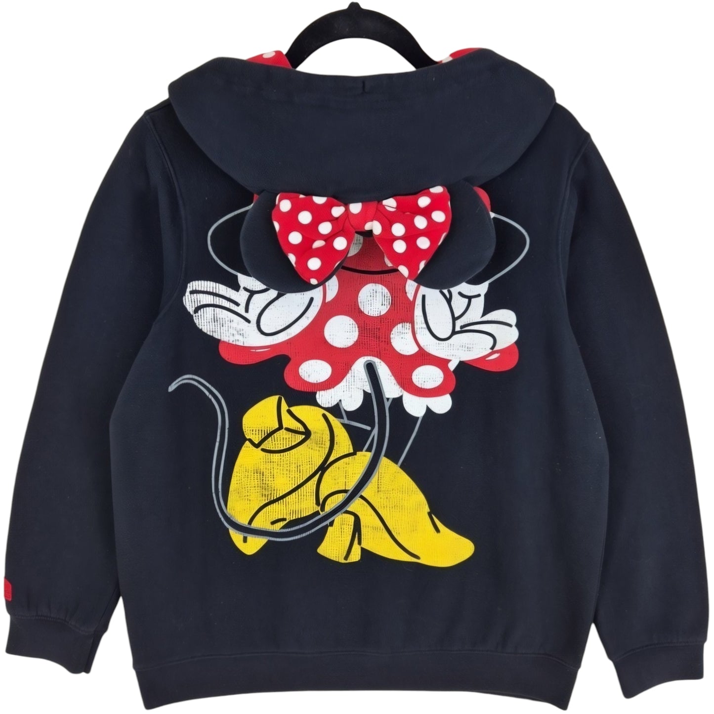 Disney Womens Minnie Mouse Black Hoodie Size L