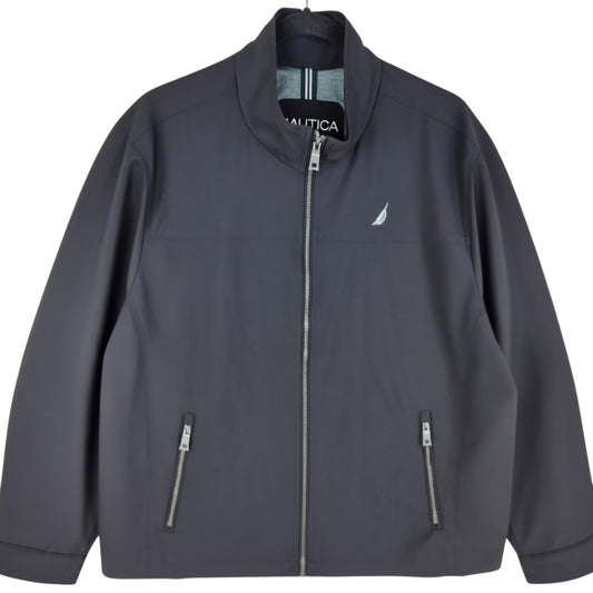Nautica Black Light Windbreaker Jacket Size XL