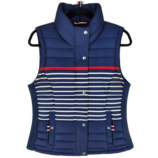 Tommy Hilfiger Womens Dark Blue Padded Vest Size M