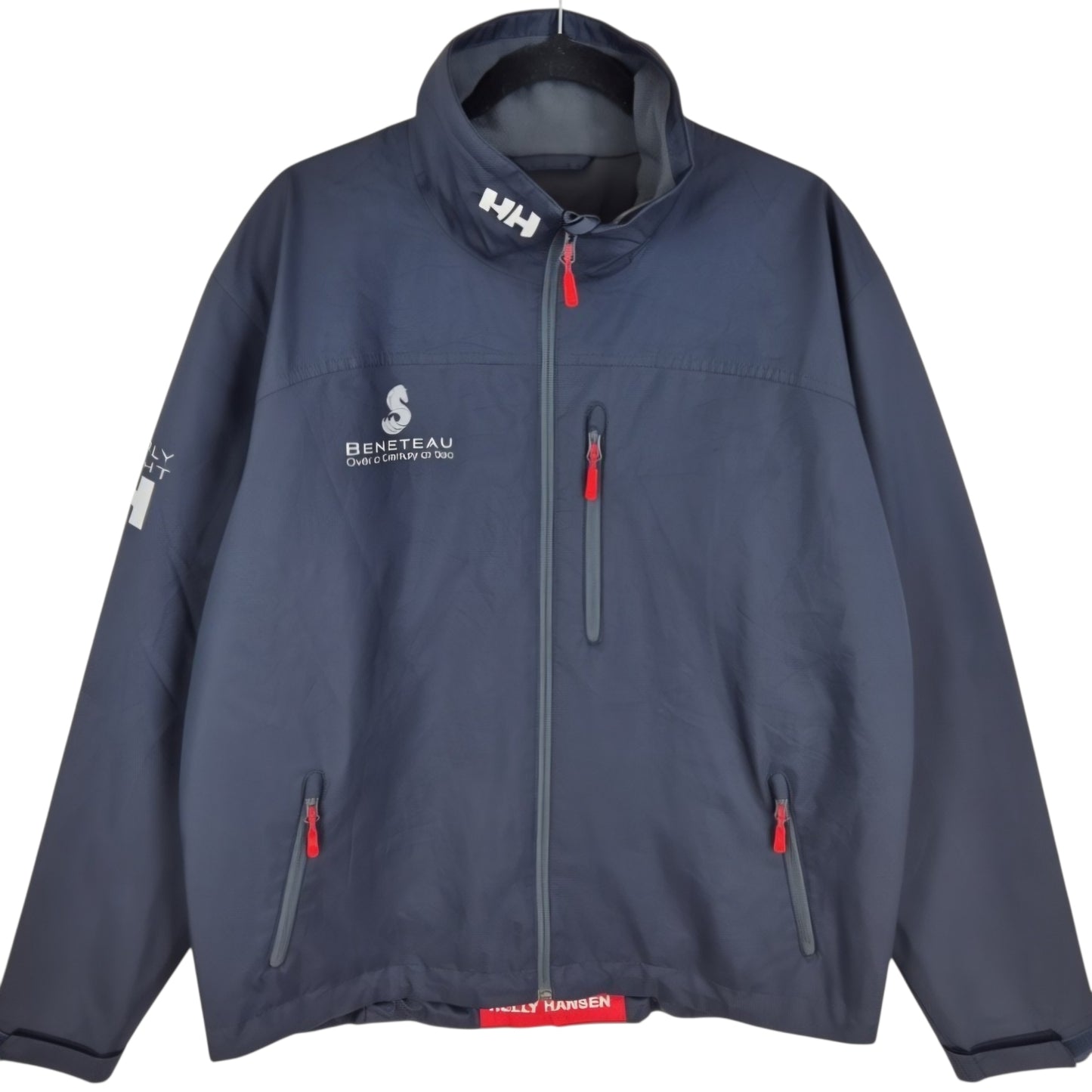 Helly Hansen Beneteau Yachts Black Windbreaker Jacket Size XL
