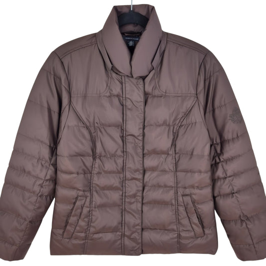 Tommy Hilfiger Womens Brown Down Jacket Size M