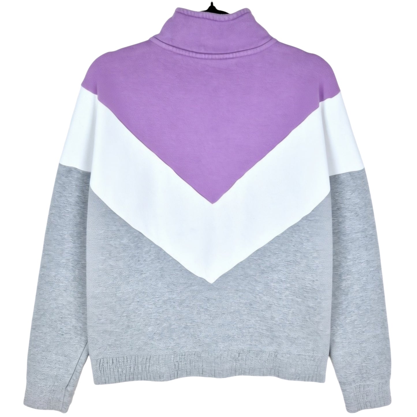 FILA Grey & Purple Quarter Zip Sweater Size M