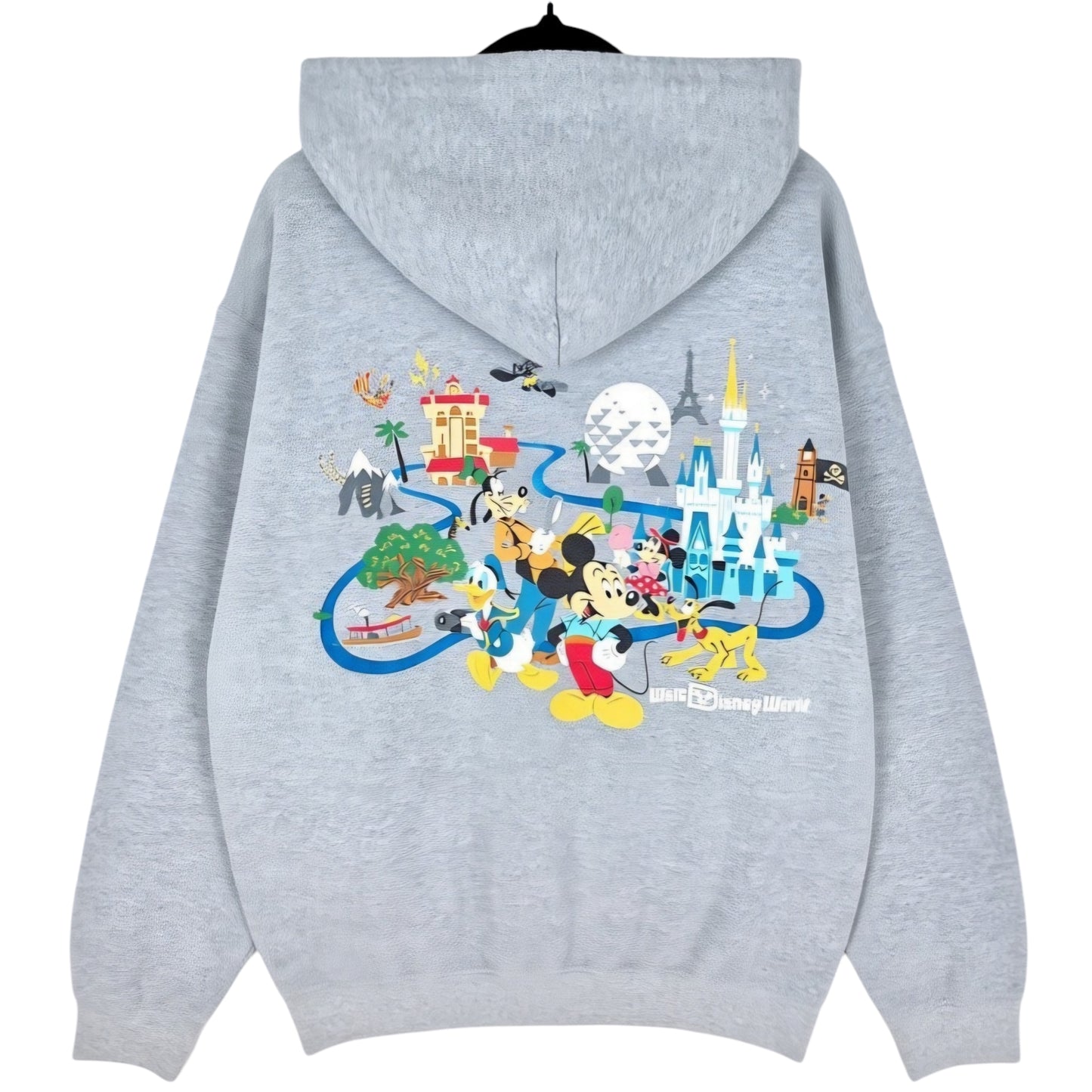 Disney World Light Grey Zip Hoodie Size M