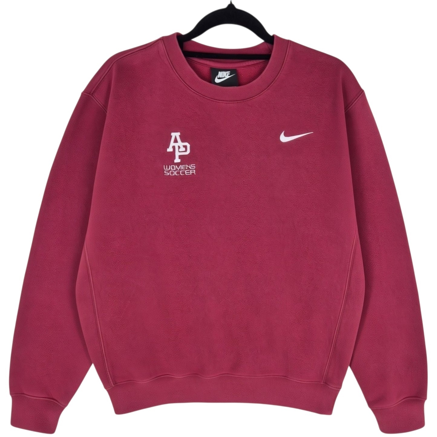 Nike AP Womens Soccer Burgundy Crewneck Sweater Size S